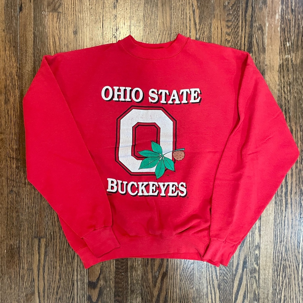 Vintage Ohio State University Pullover Crewneck Sweathirt USA Made 90’s OSU